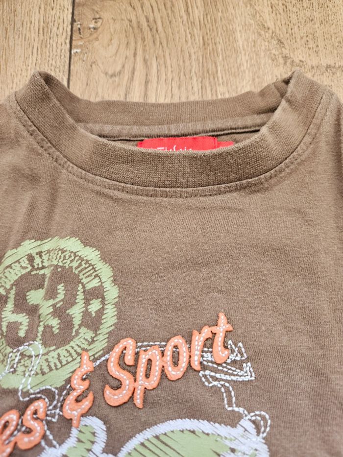 T.shirt manches longues marron Tissaia 4 ans - photo numéro 5