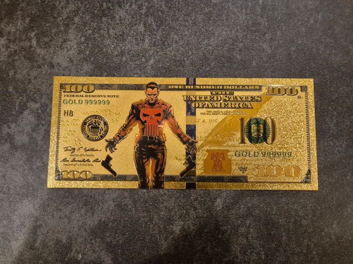 Billet OR à collectionner Punisher Marvel