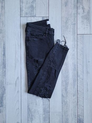 Jeans noir troué XS