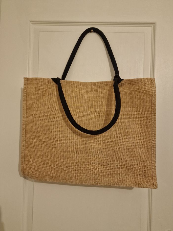 Sac Fourre-Tout / Cabas en Lin "Rock & LOVE" - photo numéro 6