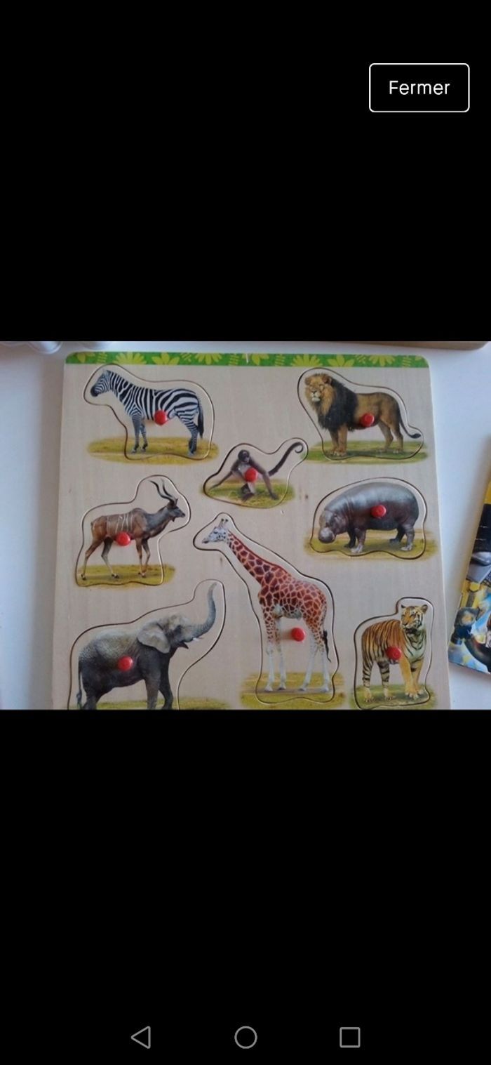 Puzzle animaux de la jungle