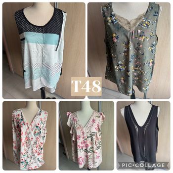 Blouse manche courte T48