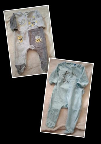Pyjamas velours 3 mois 