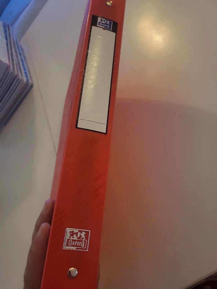 Classeur rouge oxford - photo numéro 2