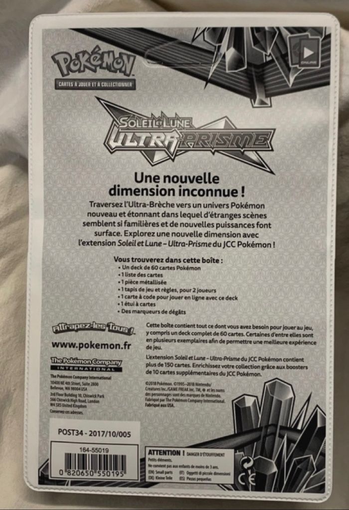 2 Deck Pokémon S&L Ultra Prisme Carchakrok + Pingoleon neufs scellés - photo numéro 7
