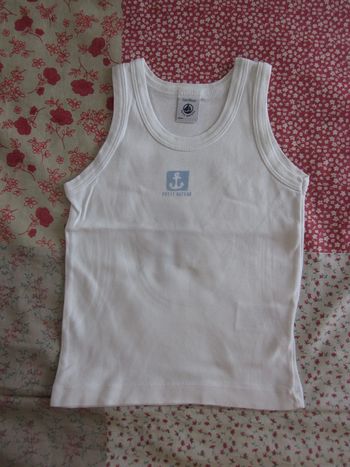 Débardeur blanc 2 ans