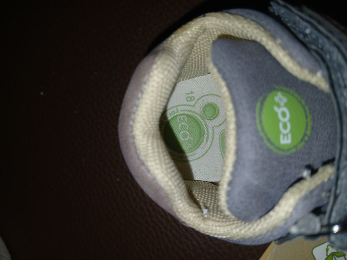 chaussures garcon grise a scratch chicco ecologique+ pointure 18 - photo numéro 4