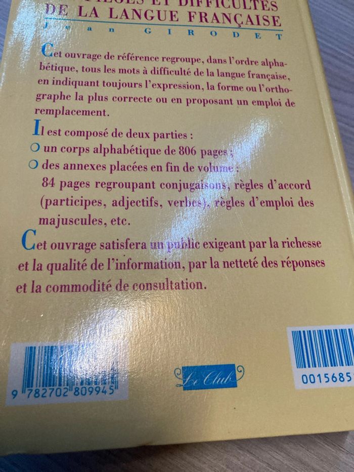 Gros dictionnaire des pièges et difficultés de la langue française - photo numéro 4