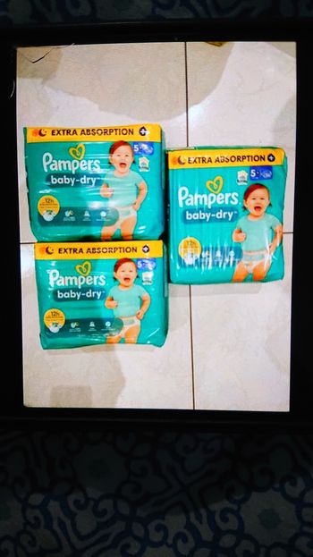 couche taille 5+ trio pack 108 couches