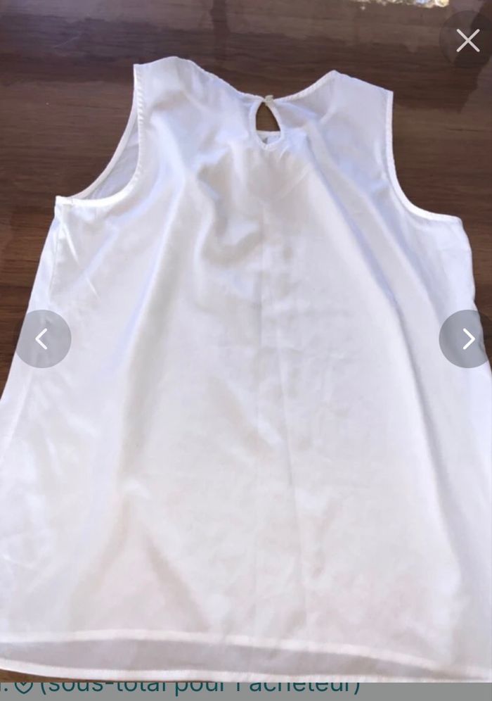 Blouse sans manches Camaïeu taille M (étiquette coupée)en tbe à 5 euros - photo numéro 3