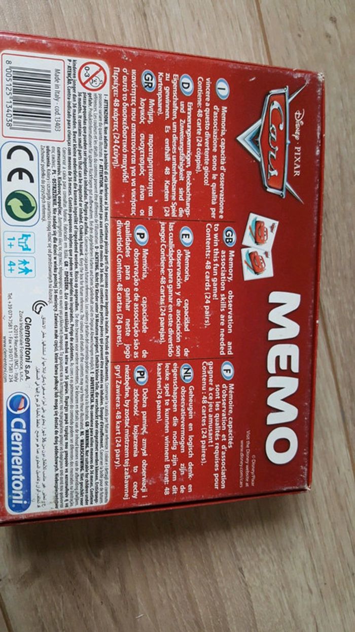 jeu mémo cars - photo numéro 2