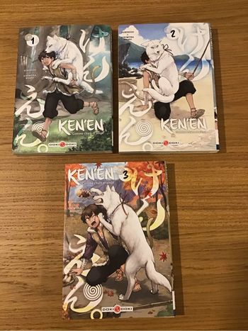 Lot 3 mangas tomes Ken’en comme chien et singe très bon état livres