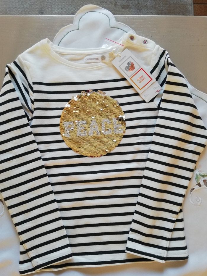 Tee shirt rayé marine