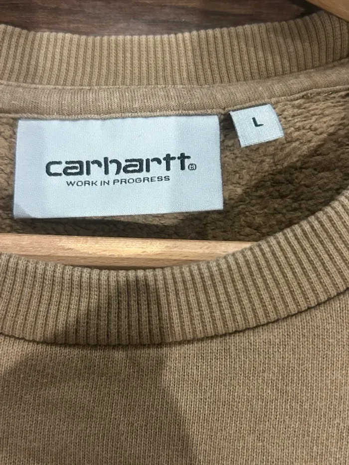 carhartt sweat marron taille L - photo numéro 3
