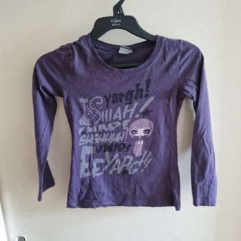 10 ans tee-shirt violet