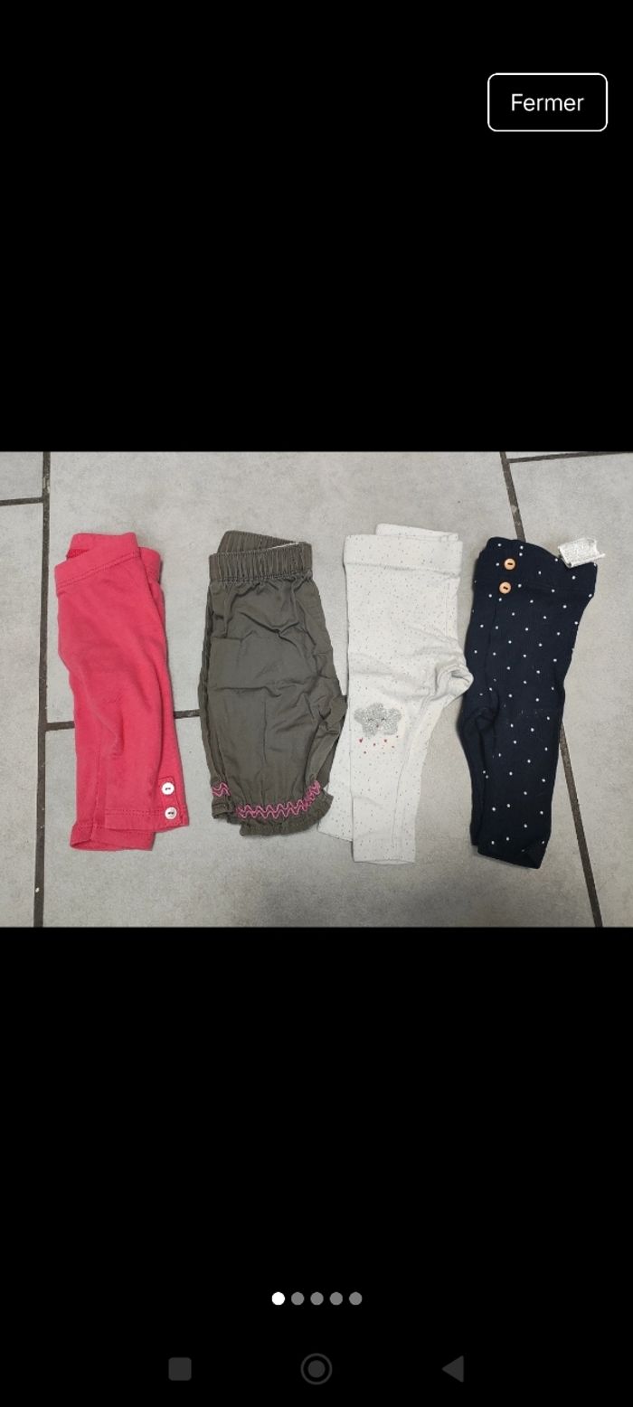 Pantalon legging fille 1 mois