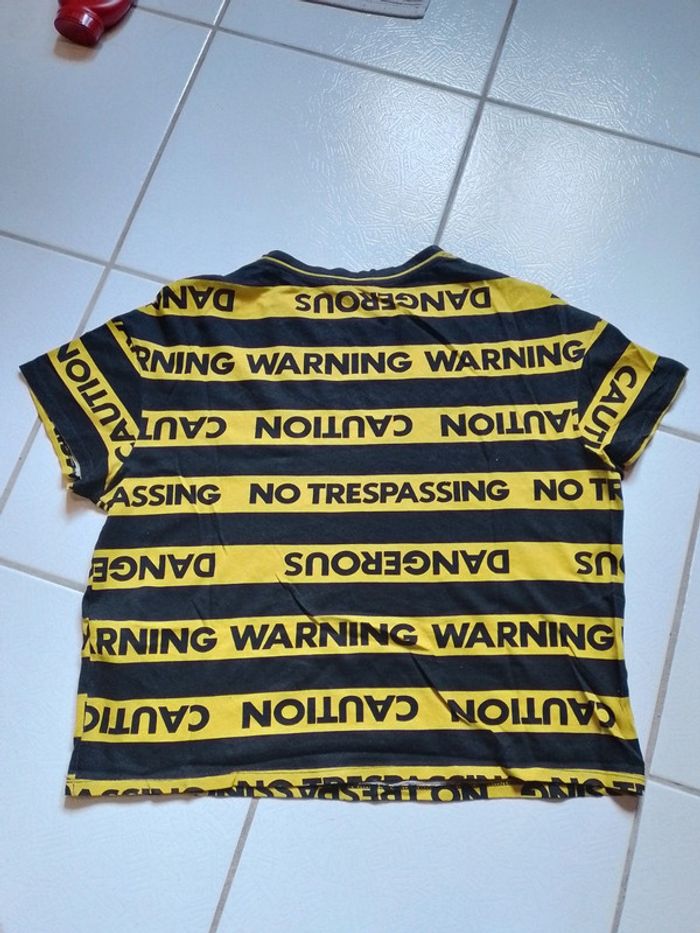 T-shirt femme jaune et noir Zara trafaluc Halloween - photo numéro 8