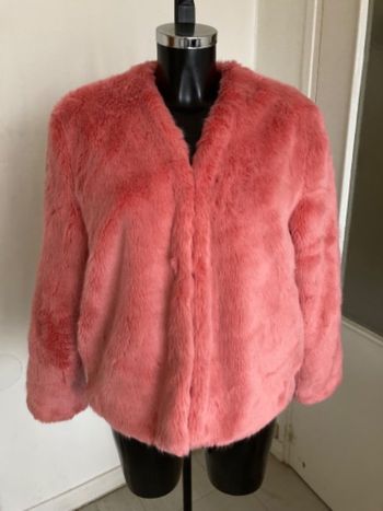 Veste en fausse fourrure / pilou pilou Pull & Bear taille 38/M