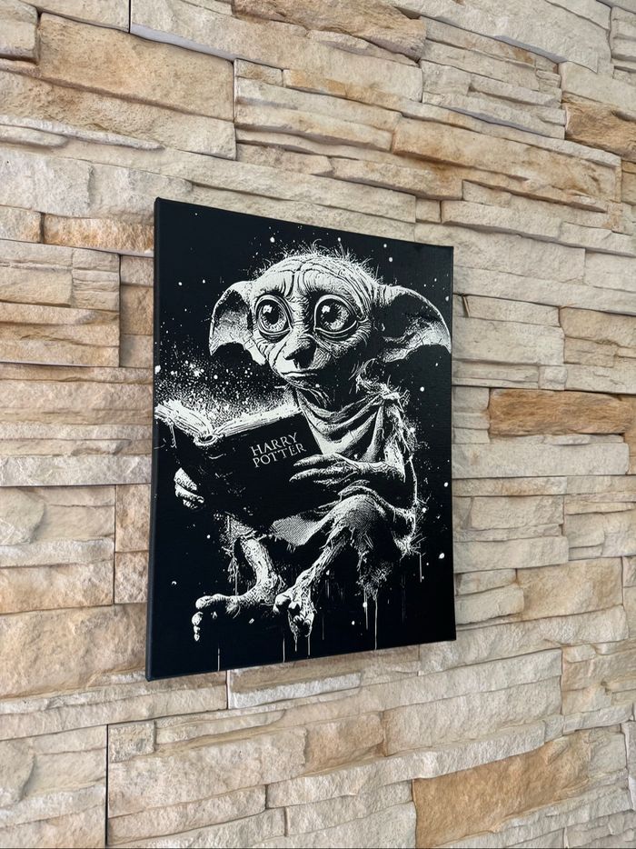 Tableau Dobby Harry Potter en toile 30x40cm - photo numéro 3