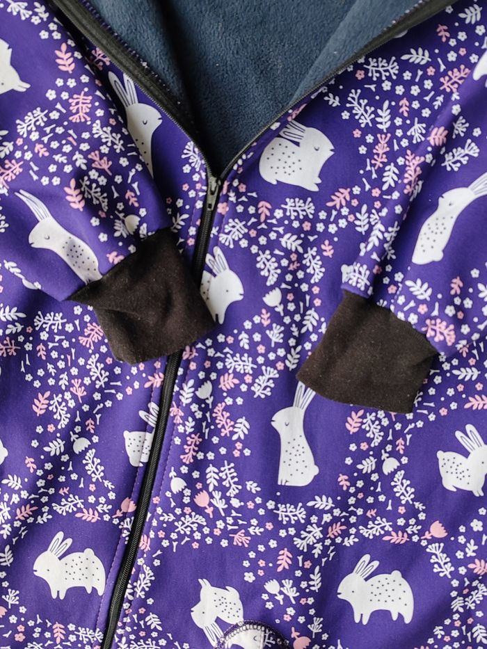 Combinaison de pluie IELM lapin violette - photo numéro 3