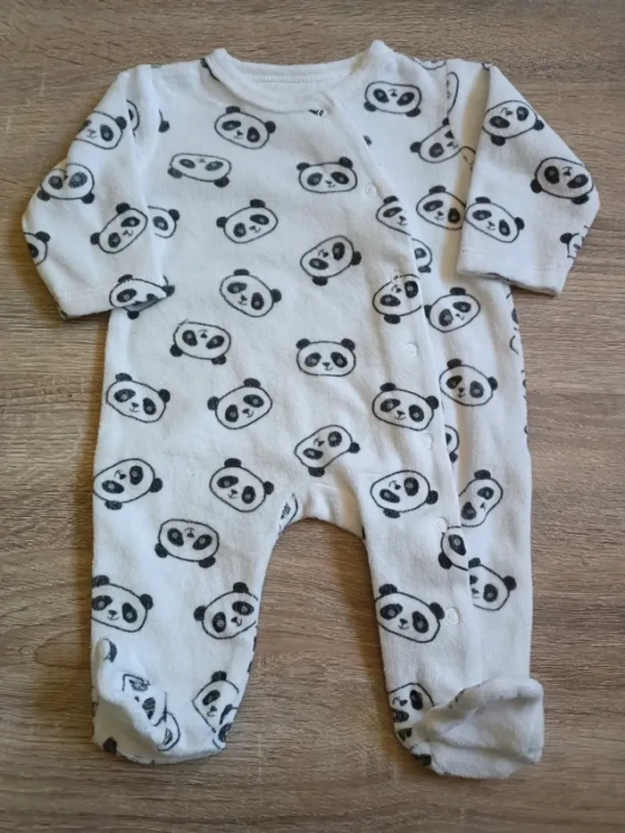 Lot de 2 pyjamas - 1 mois - Lahalle - photo numéro 4
