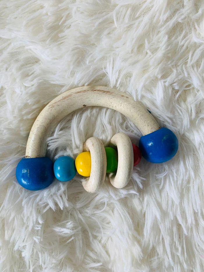 Lot jeux d éveil anneaux en bois - photo numéro 4