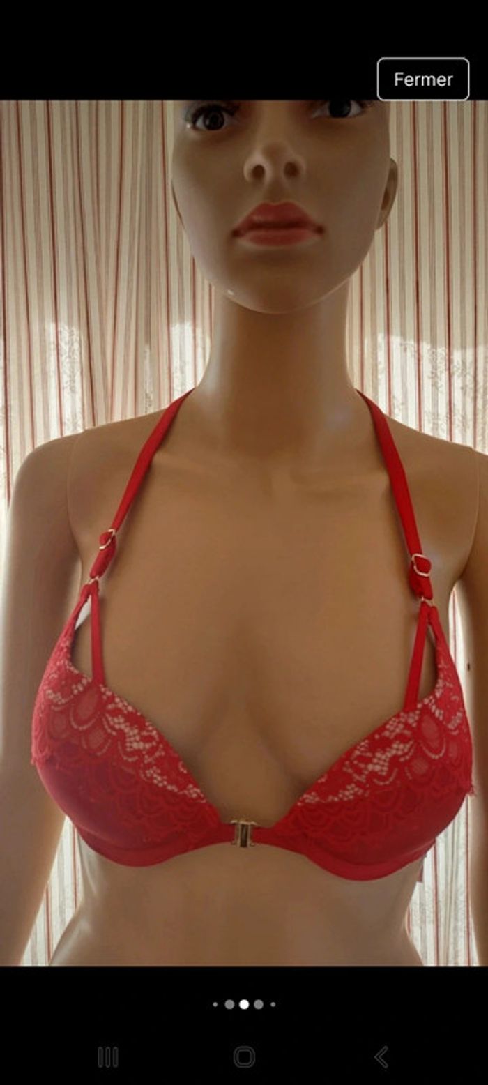 Soutien gorge rouge  Hunkemöller fr 85A - photo numéro 5