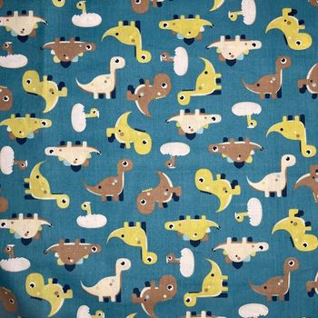 TISSU Coton dino party