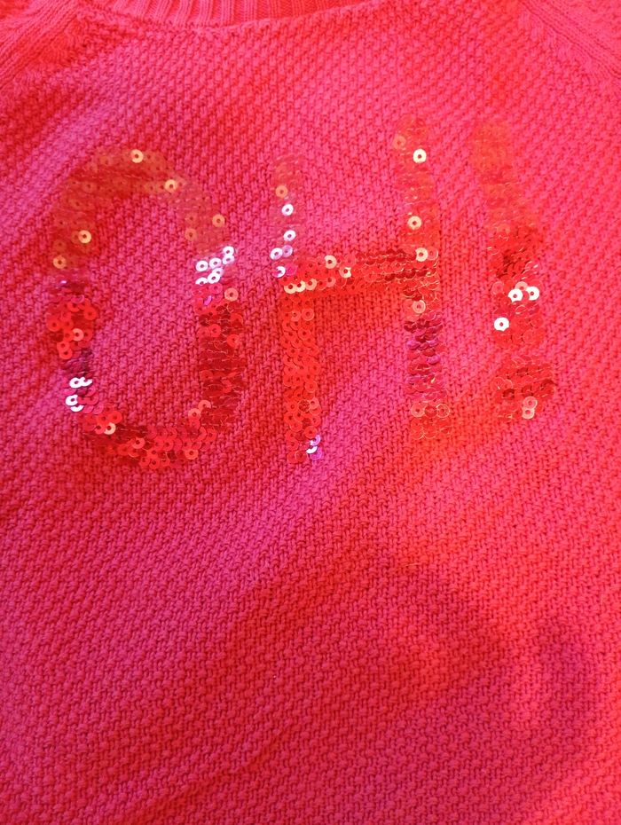 Pull rose fuchsia fille 10 ans - photo numéro 2