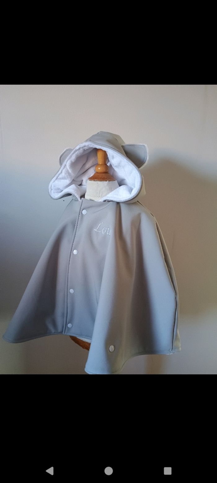 Poncho 0/18 mois