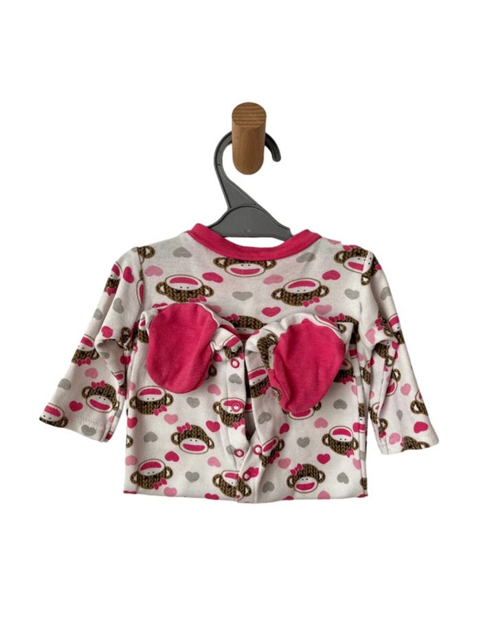 Pyjama coton (singes et coeurs) - Baby Starters 3 mois - photo numéro 4