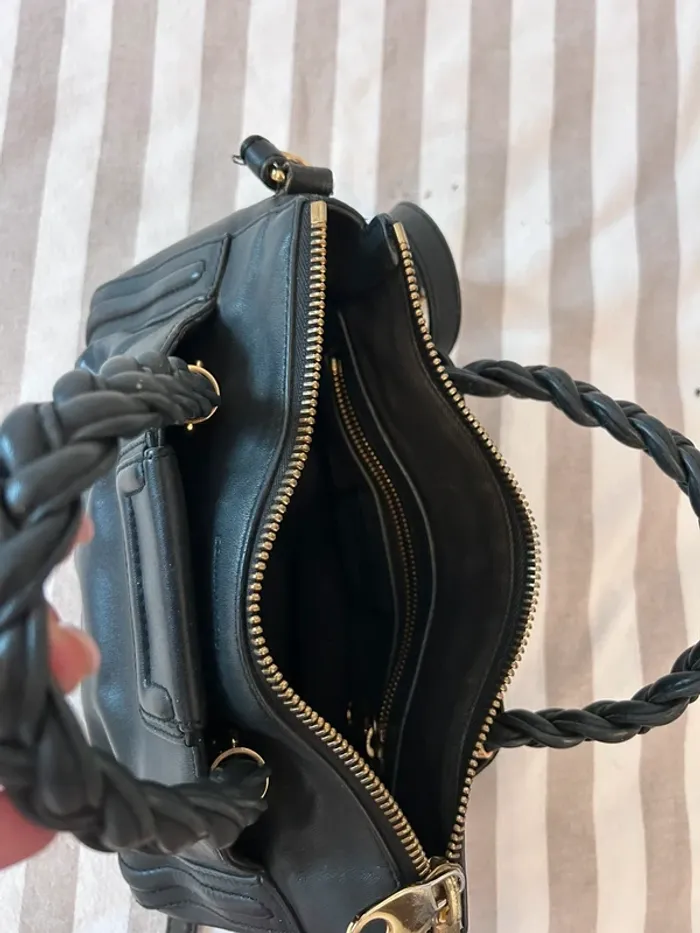 Sac noir Sonia Rykiel cuir noir - photo numéro 8