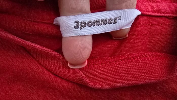 Tee-shirt ML 4 ans garcon 3 pommes - photo numéro 3