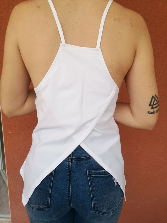 Top blanc croisé neuf - photo numéro 2
