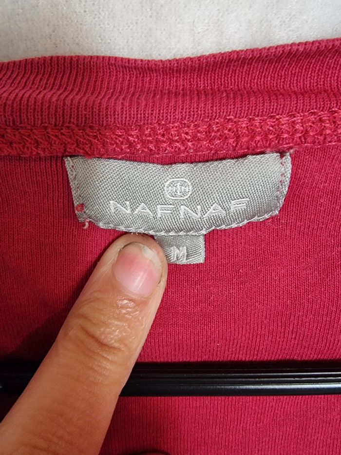 T-shirt manches longues col V Naf Naf - photo numéro 3