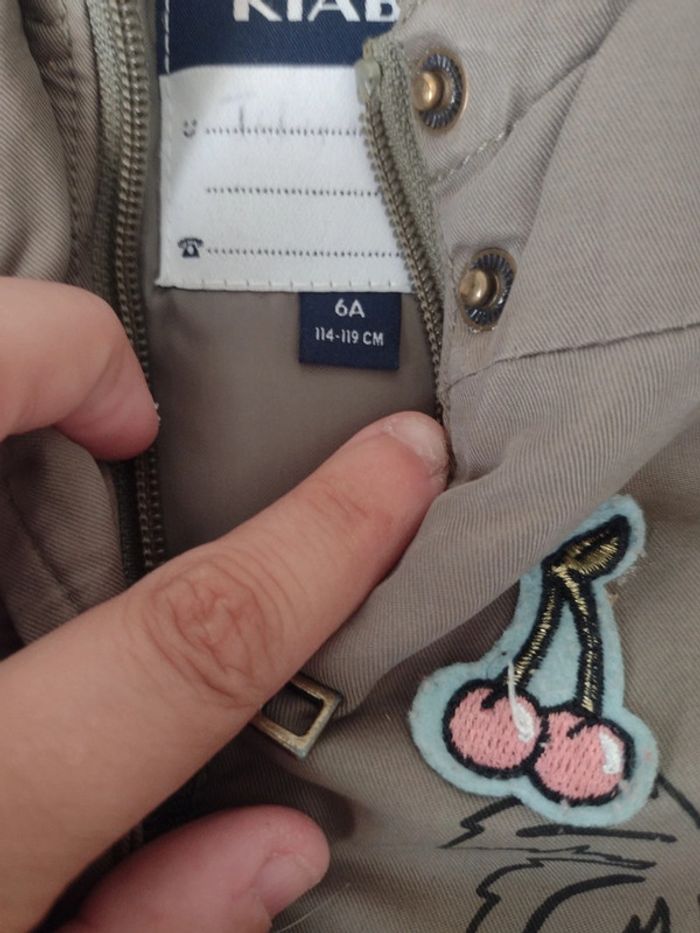 Blouson hiver fille taille 6 ans Kiabi - photo numéro 2