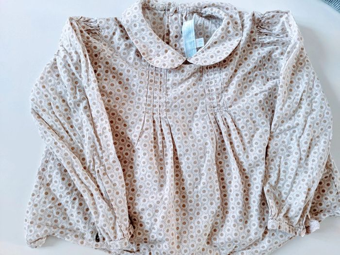 Lot de 2 blouses tuniques Tartine et chocolat et Gémo 24 mois fille - photo numéro 2