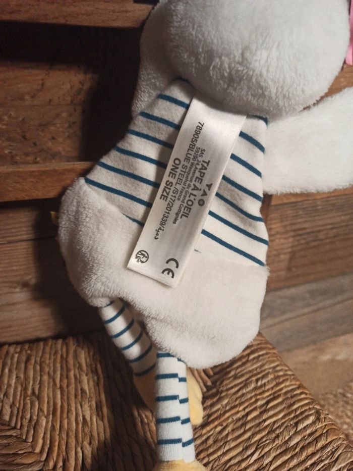 Doudou canard tape à l'oeil tbe - photo numéro 4