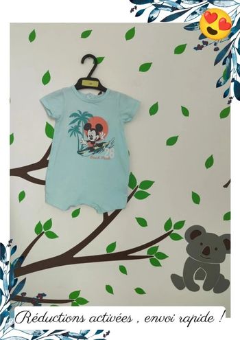 Barboteuse Mickey 3 mois