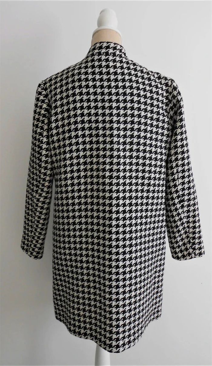 Manteau imprimé pied de poule - photo numéro 3