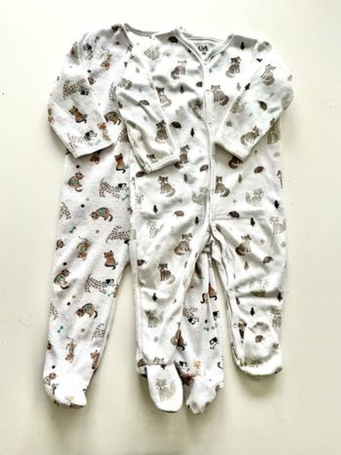 Pyjama en velours 12/18 mois ou 86 cm - photo numéro 1