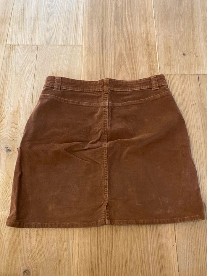 Jupe en velours marron Kiabi - photo numéro 7