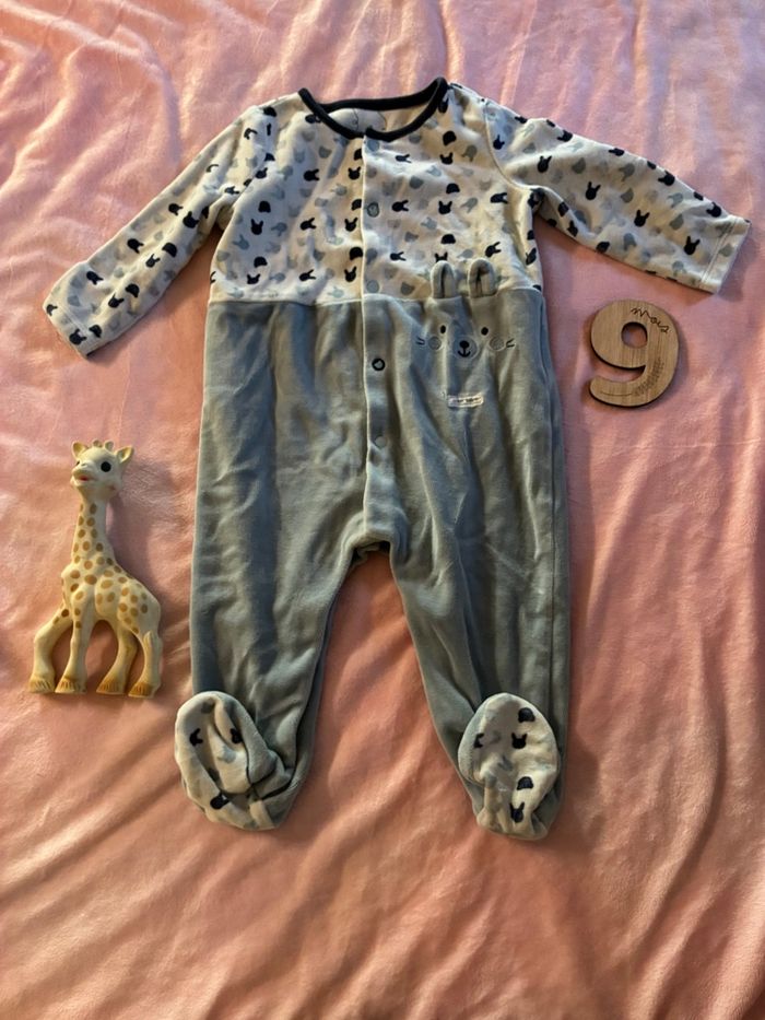 Lot de pyjamas chaud 9 mois - photo numéro 2