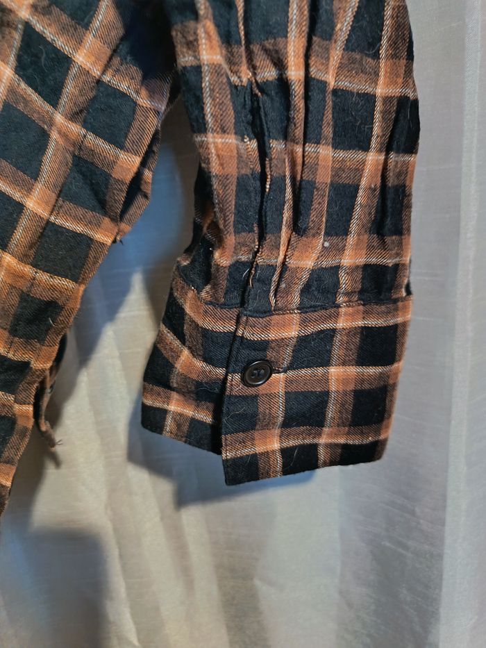 chemise courte marron de H&M 38 réf 59 D19 - photo numéro 4