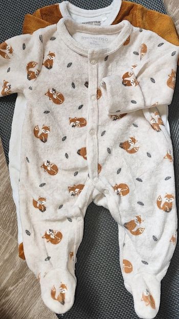 Pyjama naissance avec moufle