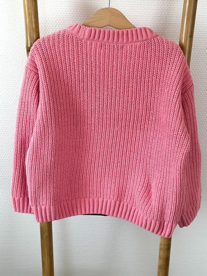 Pull en maille rose Tex Taille 5/6 ans - photo numéro 2