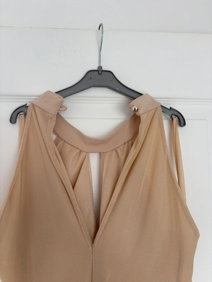 Robe longue de cérémonie tulle beige DS Sélection taille unique très bon état - photo numéro 6