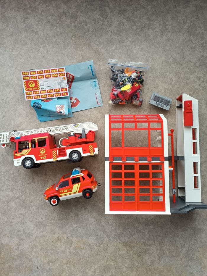 🔥 Playmobil City Action – Caserne de pompiers avec alarme (5361) 🚒