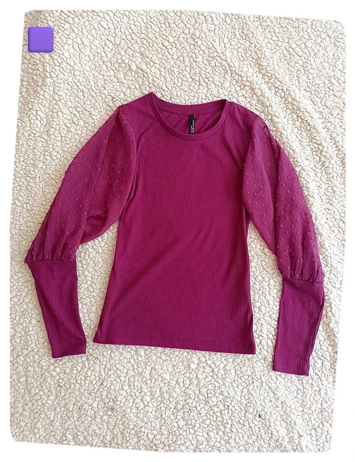 Haut violet manches longues Tiffosi XS vintage sexy