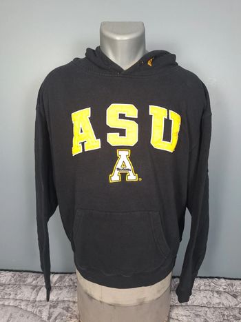 sweat a capuche / Hoodie stadium athletics universitaire - taille XL - homme - noir  brodé (145)